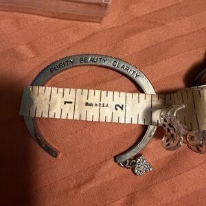 Silver Bracelet with Heart Charm